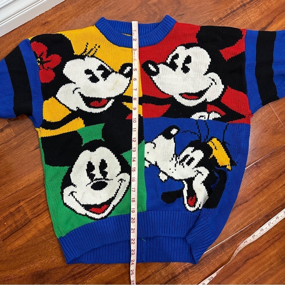 Disneyland Vintage Sweater Mickey Mouse Goofy - Picture 5 of 7